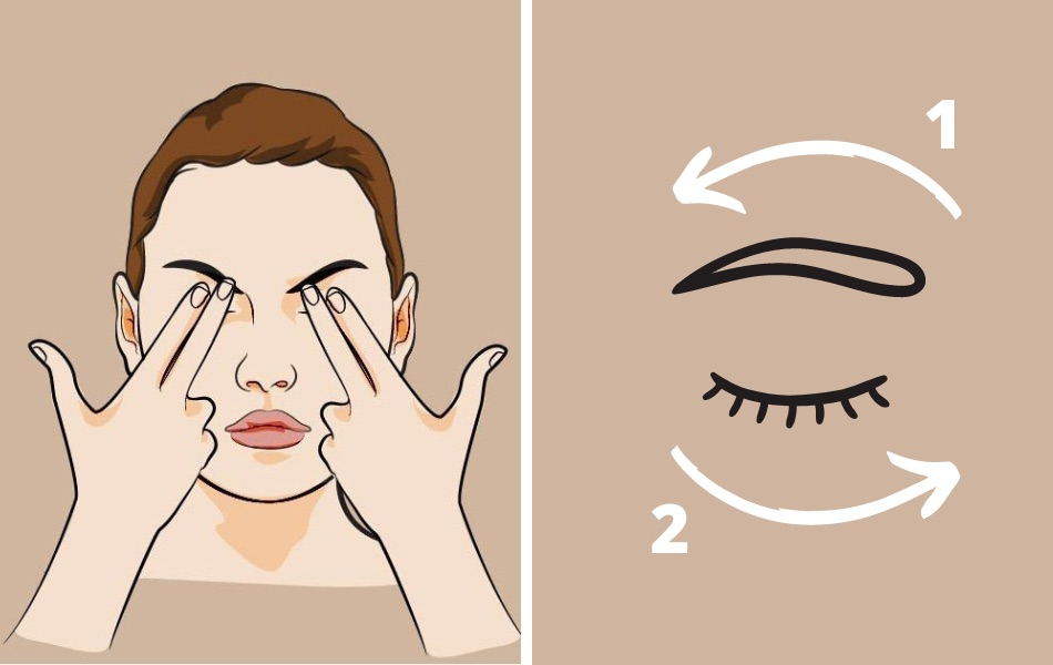 Mắt cũng cần được massage thư giãn.