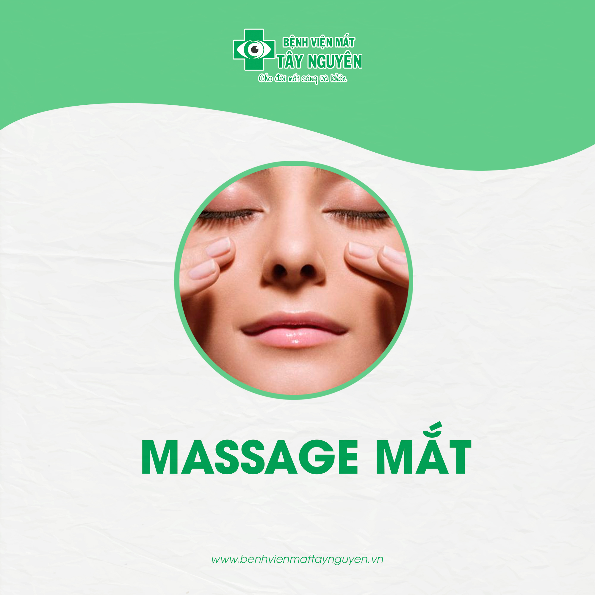 Massage mắt làm giảm sưng mắt