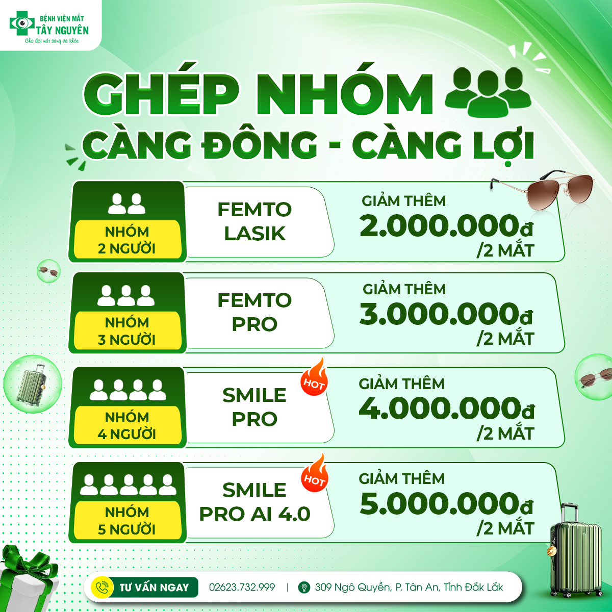 Ưu đãi ghép nhóm tháng 7