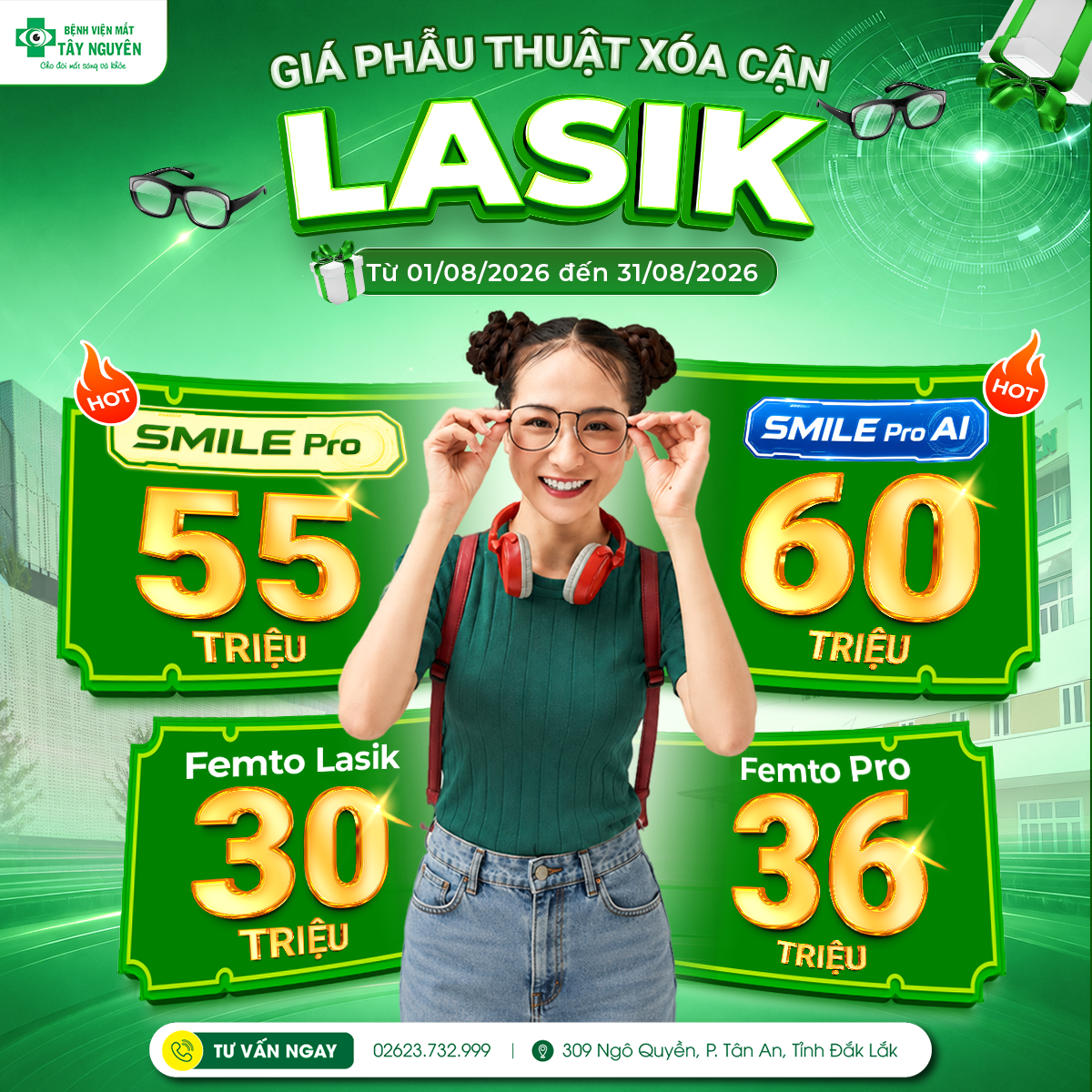 Xóa cận càng đông - Ưu đãi càng lớn