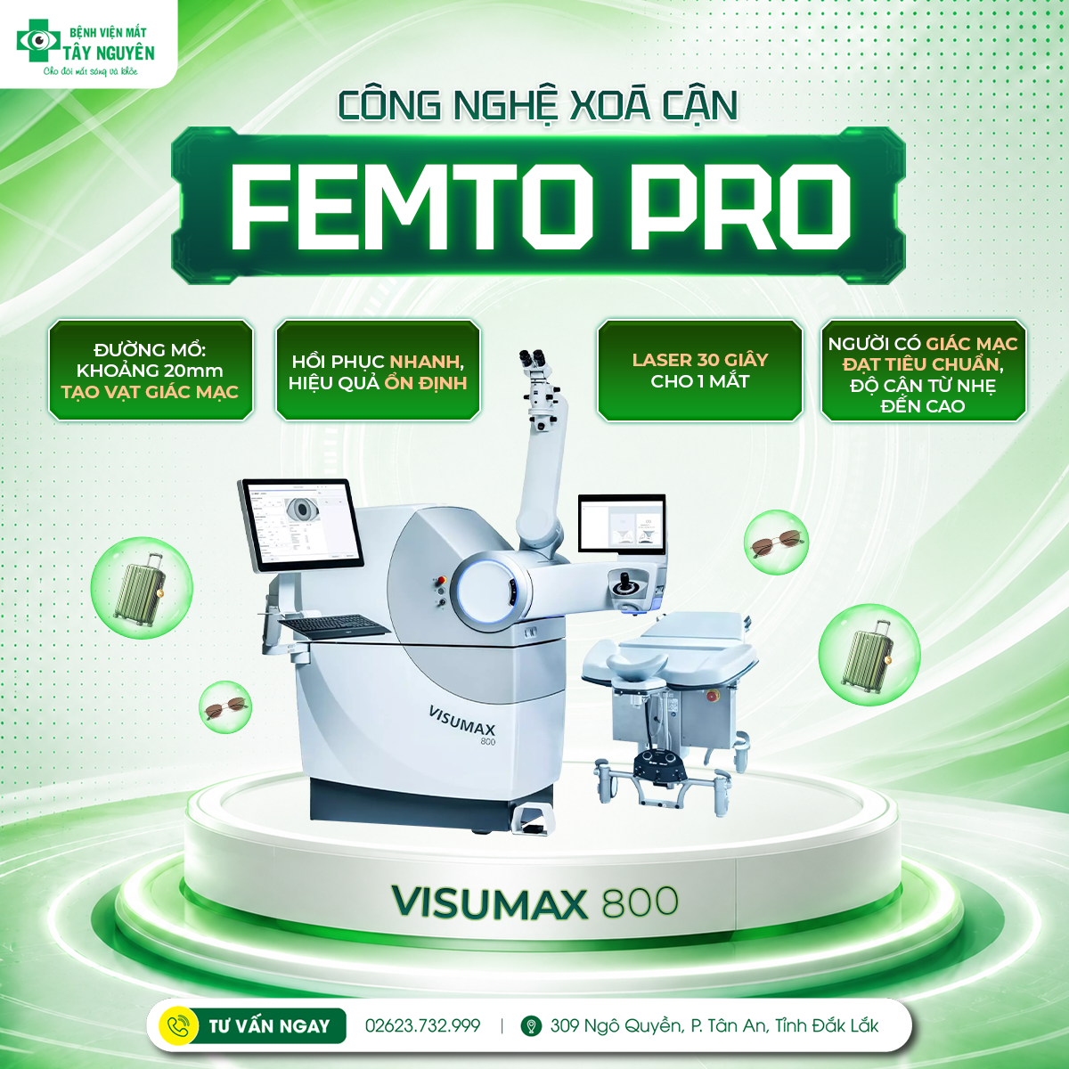 Công nghệ xóa cận Femto Pro